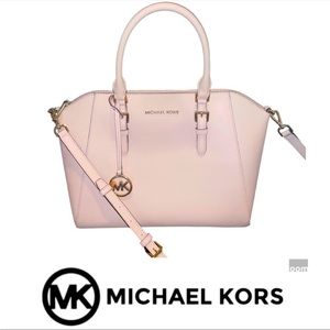 Michael Kors Satchel Crossbody Medium Soft Pink Like New!